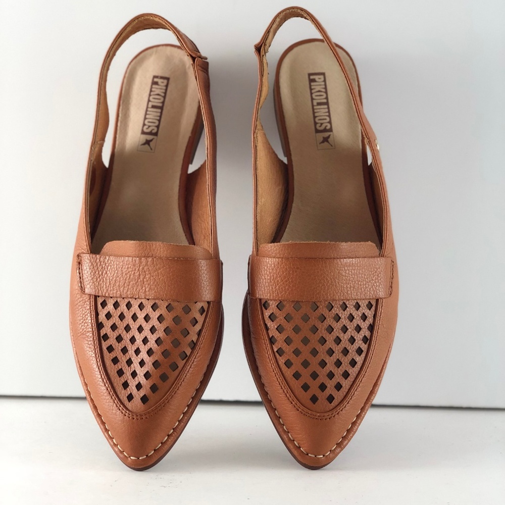 Pikolinos Caleta Perforated Slingback Flat - Picture 2 of 8